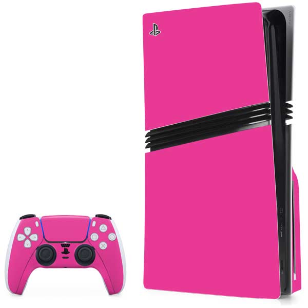 Color Pop Corvette Fusia PS5 Pro Disk Bundle  Skin