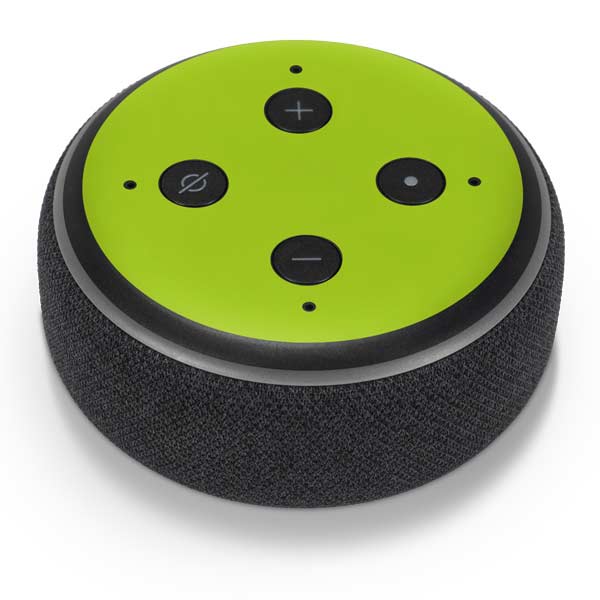 Color Pop Laser Lime Amazon Echo Dot Skin