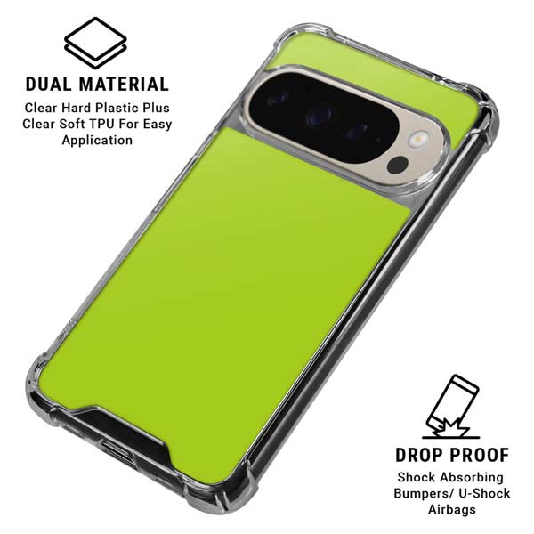 Color Pop Laser Lime Google Pixel 9 Pro XL Clear Case