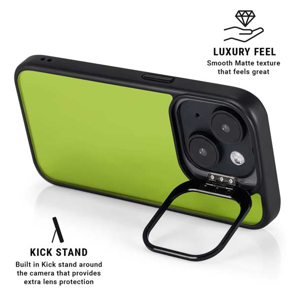 Color Pop Laser Lime iPhone 15 Kickstand Case