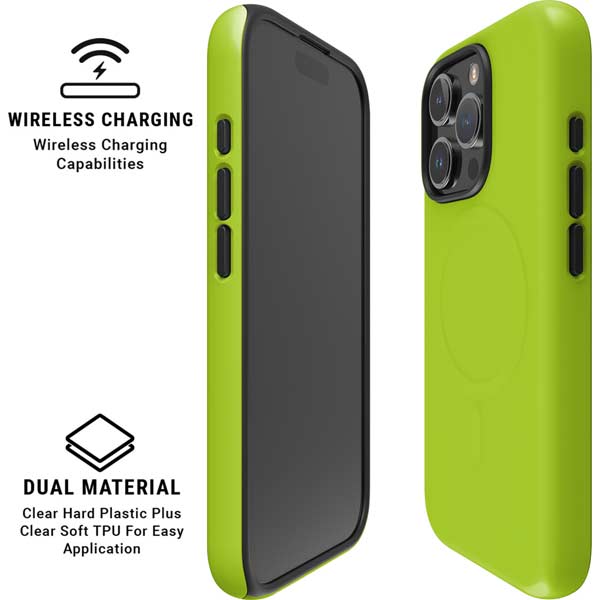 Color Pop Laser Lime iPhone 16 Pro Magsafe Impact Case