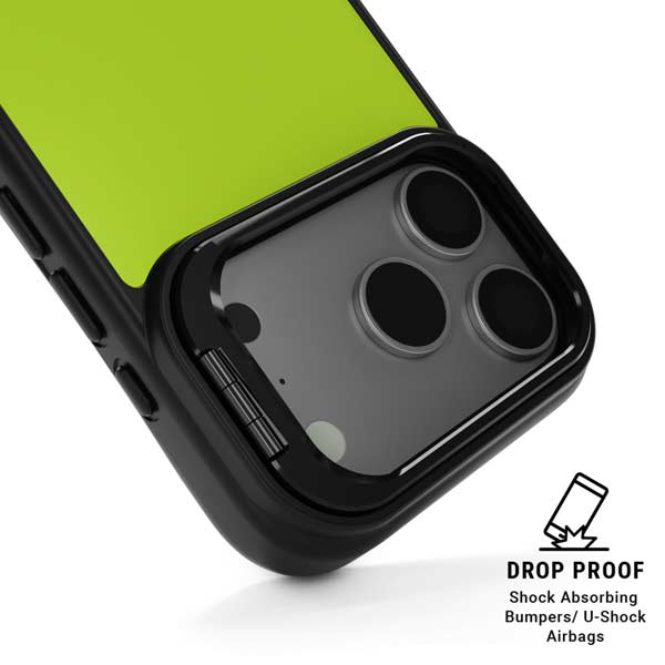 Color Pop Laser Lime iPhone 17 Pro Kickstand Case