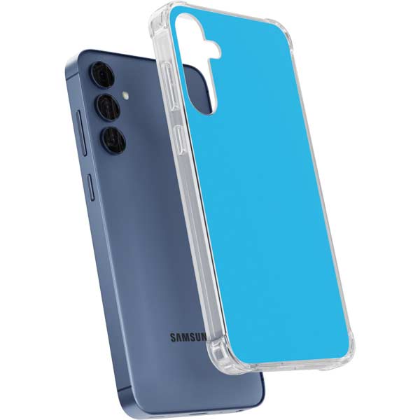 Color Pop Turbo Cyan Galaxy A35 5G Clear Case