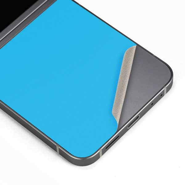 Color Pop Turbo Cyan Galaxy Z Flip6 Skin