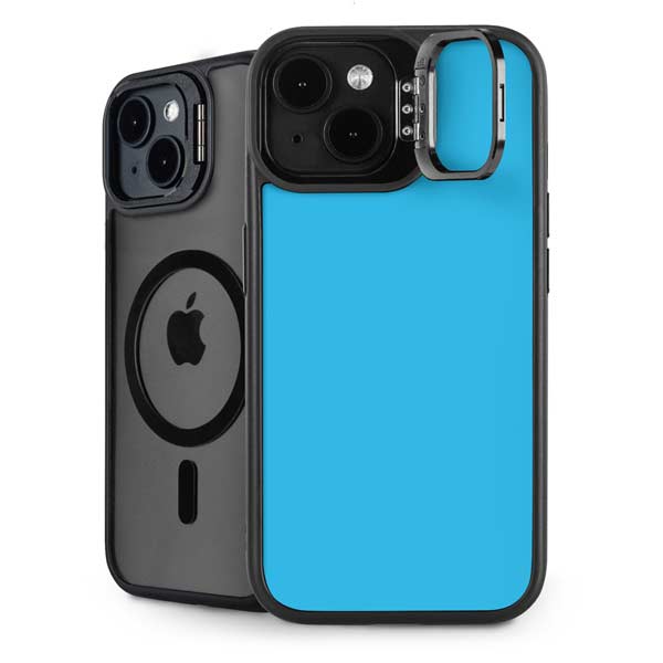 Color Pop Turbo Cyan iPhone 15 Plus Kickstand Case