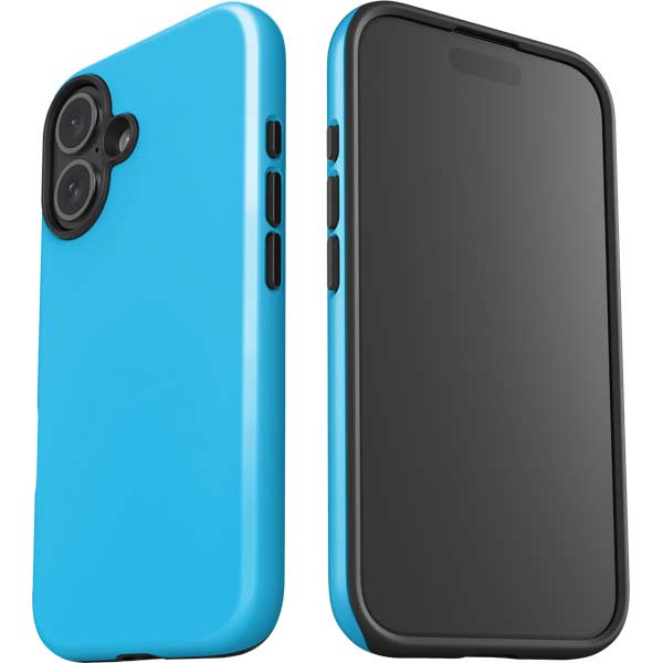 Color Pop Turbo Cyan iPhone 16 Impact Case