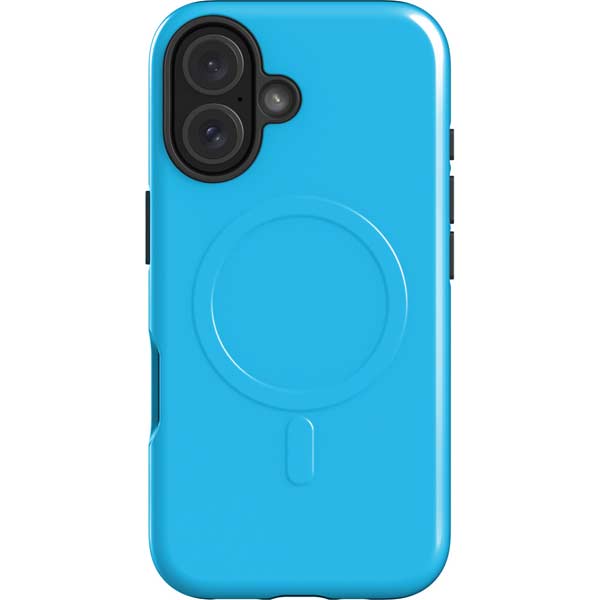 Color Pop Turbo Cyan iPhone 16 Magsafe Impact Case