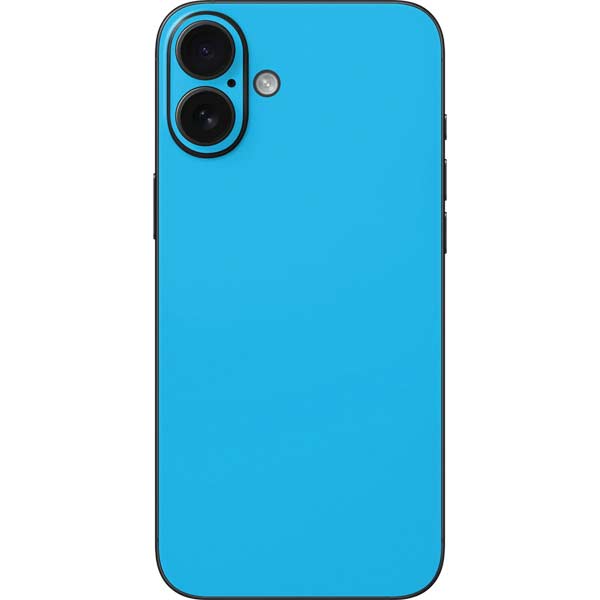 Color Pop Turbo Cyan iPhone 16 Plus Skin