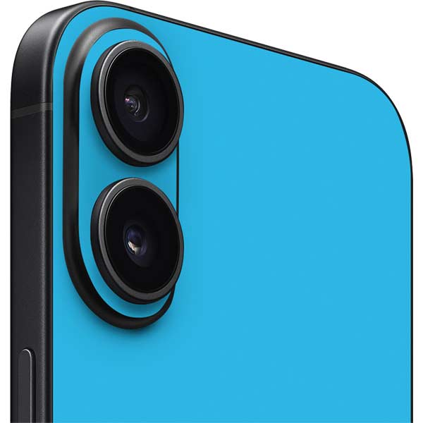 Color Pop Turbo Cyan iPhone 16 Plus Skin