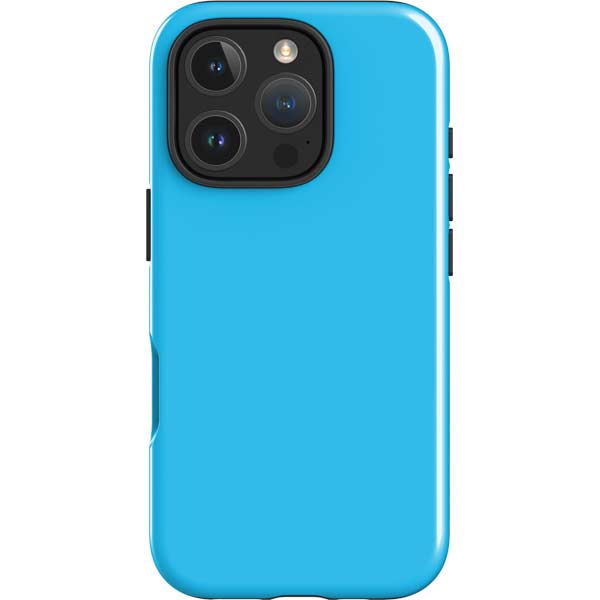 Color Pop Turbo Cyan iPhone 16 Pro Max Impact Case