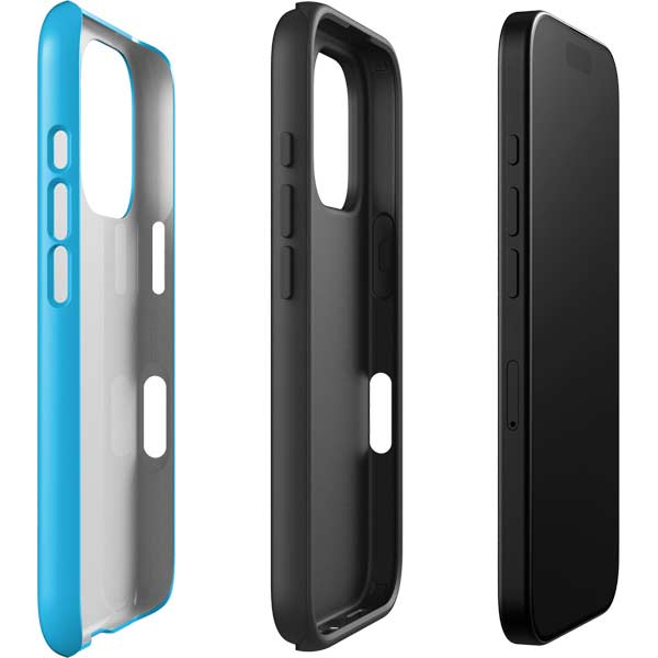 Color Pop Turbo Cyan iPhone 16 Pro Max Impact Case