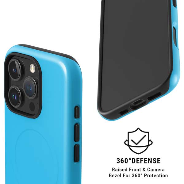 Color Pop Turbo Cyan iPhone 16 Pro Max Magsafe Impact Case