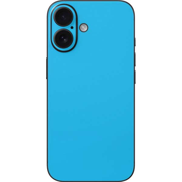 Color Pop Turbo Cyan iPhone 16 Skin