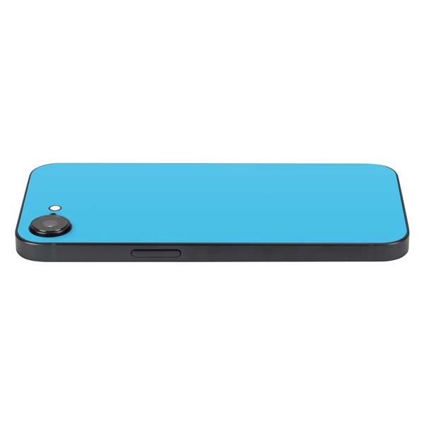 Color Pop Turbo Cyan iPhone 16e Skin