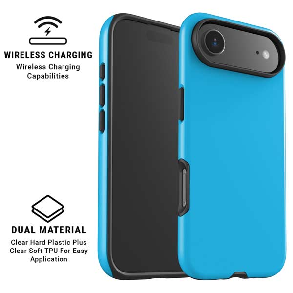 Color Pop Turbo Cyan iPhone 17 Air Magsafe Impact Case
