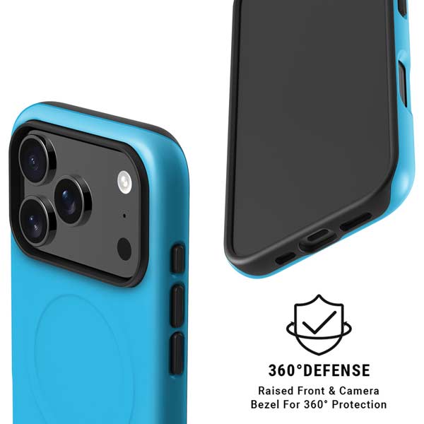 Color Pop Turbo Cyan iPhone 17 Pro Max Magsafe Impact Case