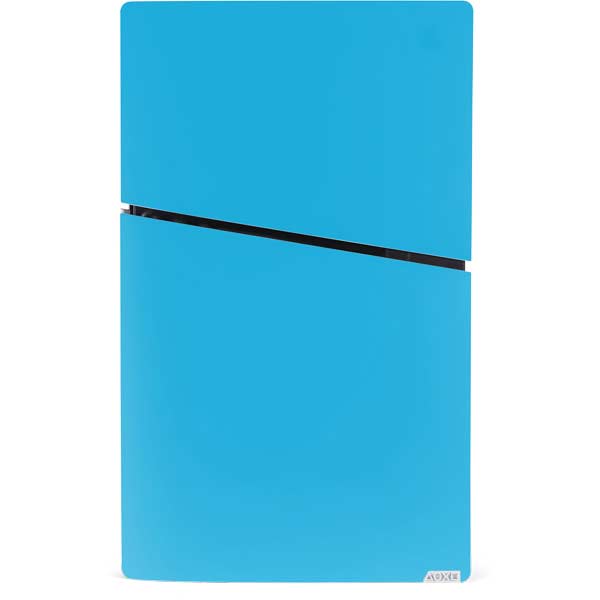 Color Pop Turbo Cyan PS5 Slim Digital Edition Console Skin