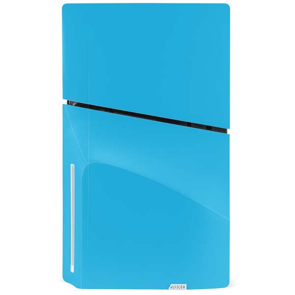 Color Pop Turbo Cyan PS5 Slim Disk Bundle Skin