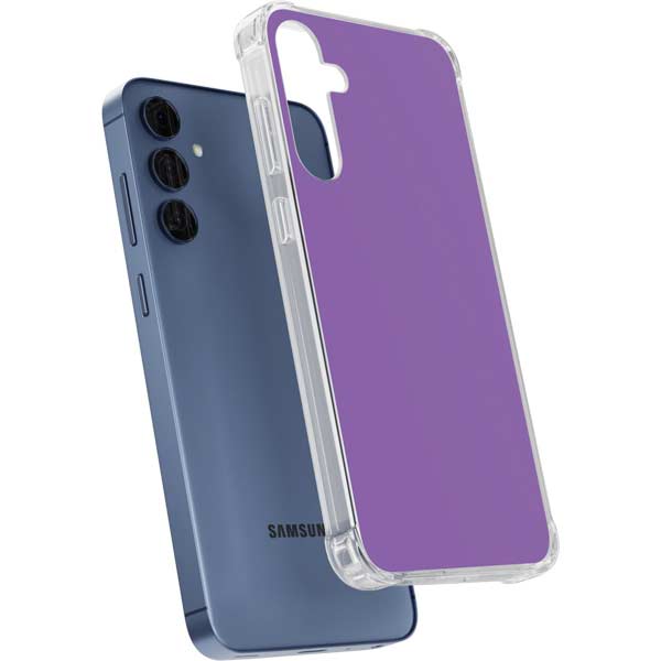 Color Pop VHS Purple Galaxy A35 5G Clear Case
