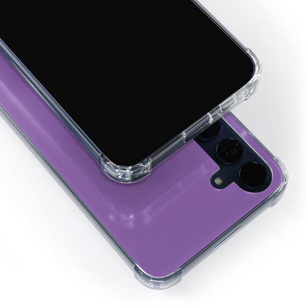 Color Pop VHS Purple Galaxy A35 5G Clear Case