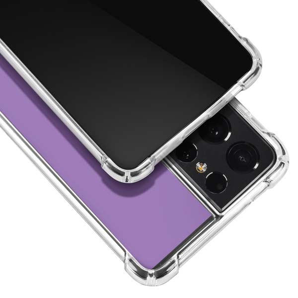Color Pop VHS Purple Galaxy S21 Ultra 5G Clear Case