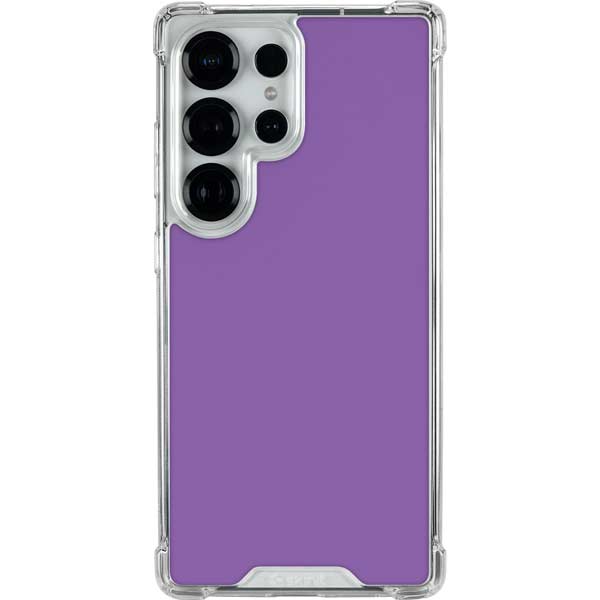 Color Pop VHS Purple Galaxy S25 Ultra Clear Case