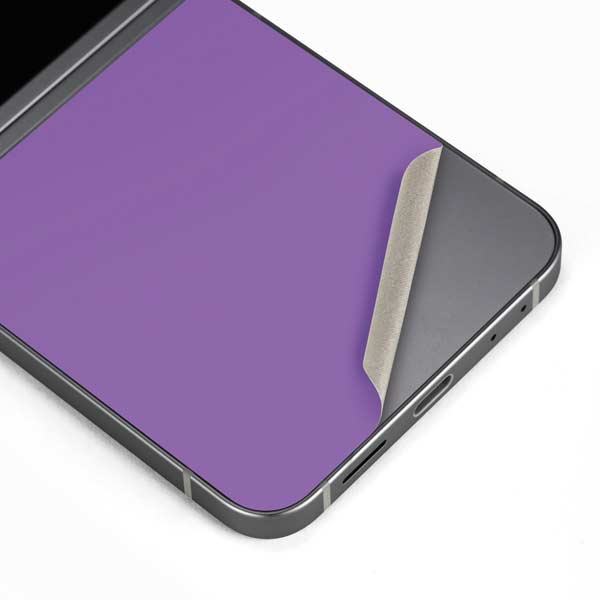 Color Pop VHS Purple Galaxy Z Flip6 Skin