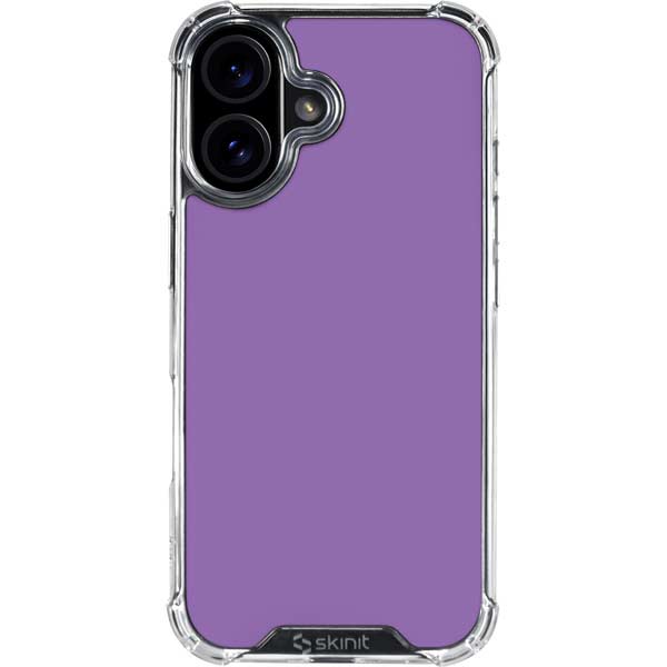Color Pop VHS Purple iPhone 16 Plus Clear Case