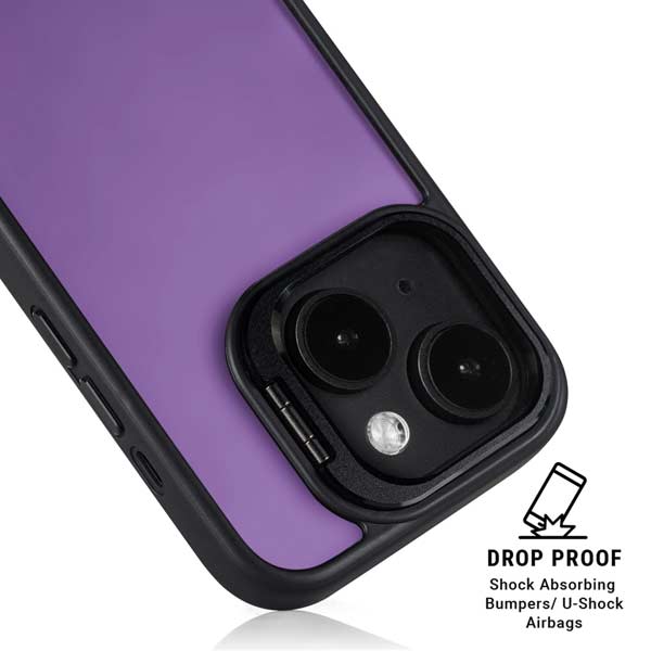 Color Pop VHS Purple iPhone 16 Plus Kickstand Case