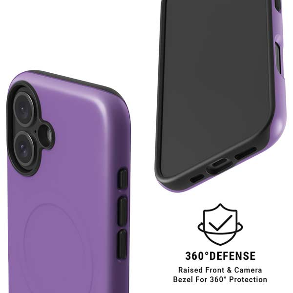 Color Pop VHS Purple iPhone 16 Plus Magsafe Impact Case