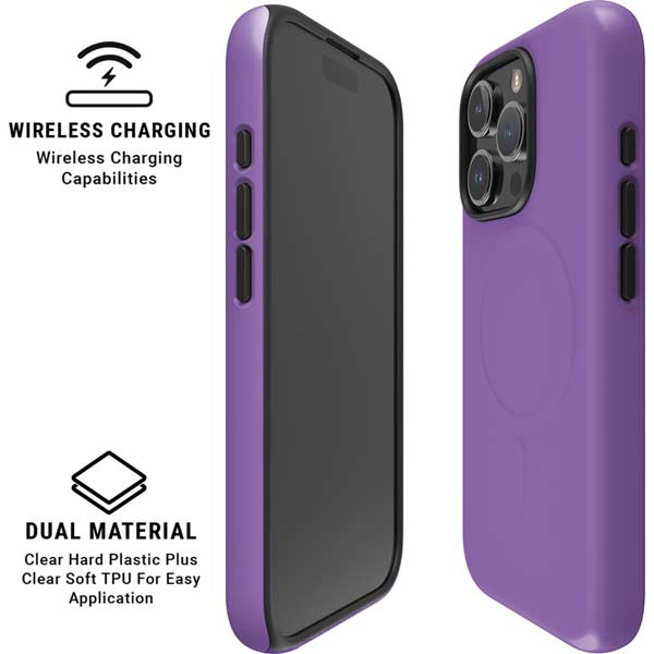 Color Pop VHS Purple iPhone 16 Pro Magsafe Impact Case