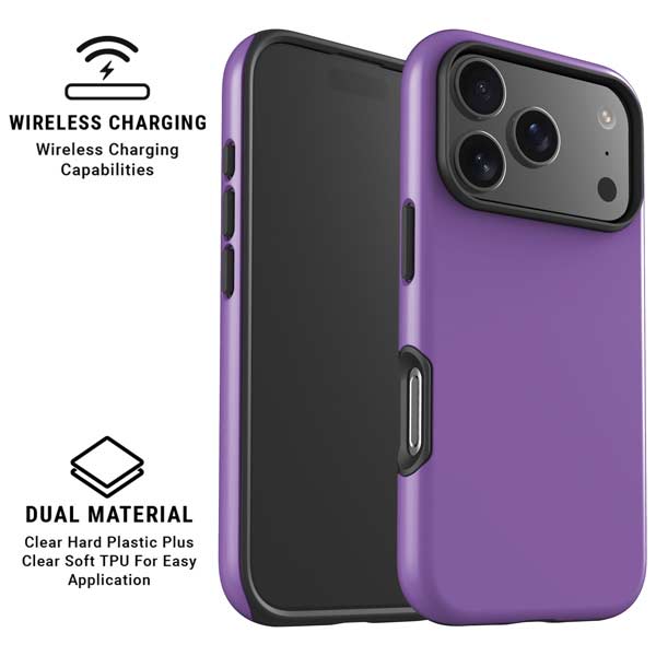 Color Pop VHS Purple iPhone 17 Pro Max Magsafe Impact Case