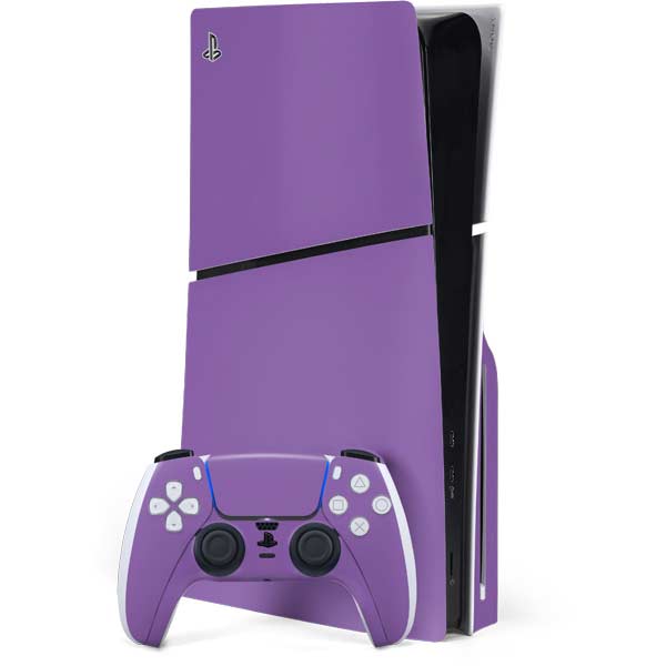 Color Pop VHS Purple PS5 Slim Disk Bundle Skin