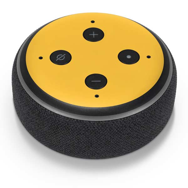 Color Pop Yellow Delight Amazon Echo Dot Skin
