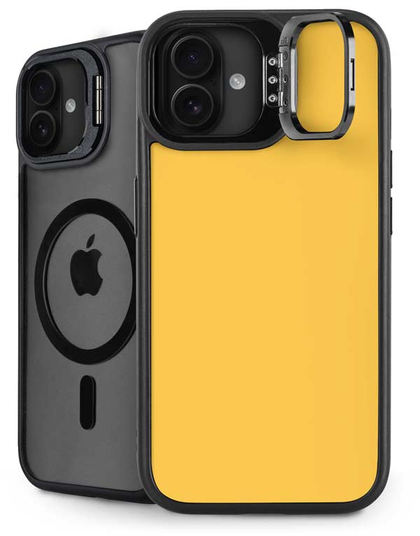 Color Pop Yellow Delight iPhone 16 Plus Kickstand Case