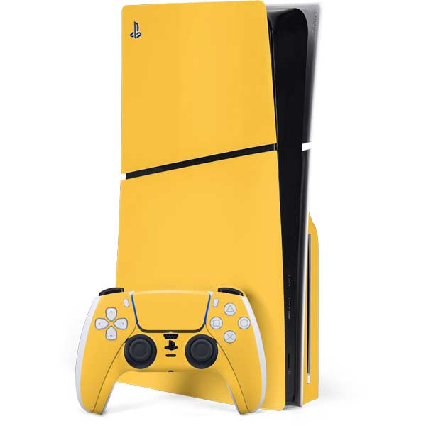 Color Pop Yellow Delight PS5 Slim Disk Bundle Skin