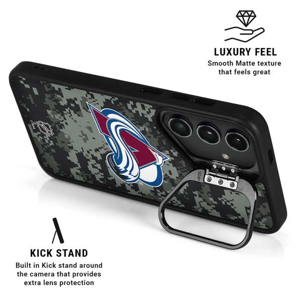 NHL Colorado Avalanche Camo Galaxy S26 Ultra Kickstand Case