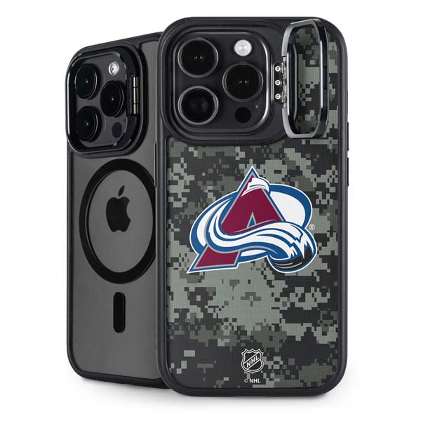 NHL Colorado Avalanche Camo iPhone 14 Pro Kickstand Case