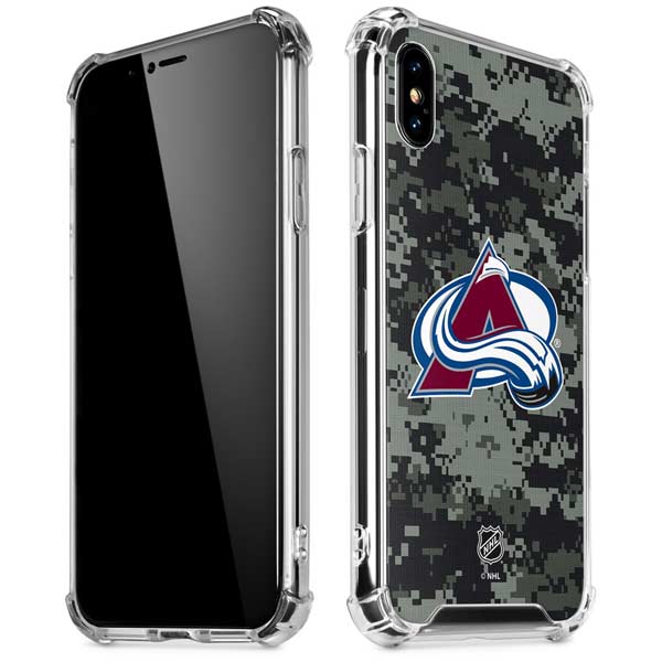 NHL Colorado Avalanche Camo iPhone X/XS Clear Case