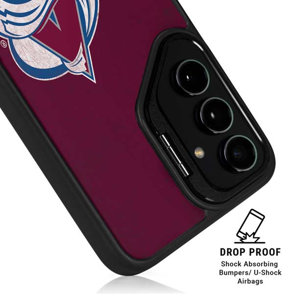 NHL Colorado Avalanche Distressed Galaxy S26 Plus Kickstand Case