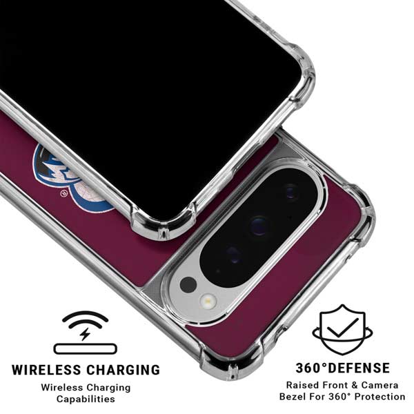 NHL Colorado Avalanche Distressed Google Pixel 10 Pro Clear Case