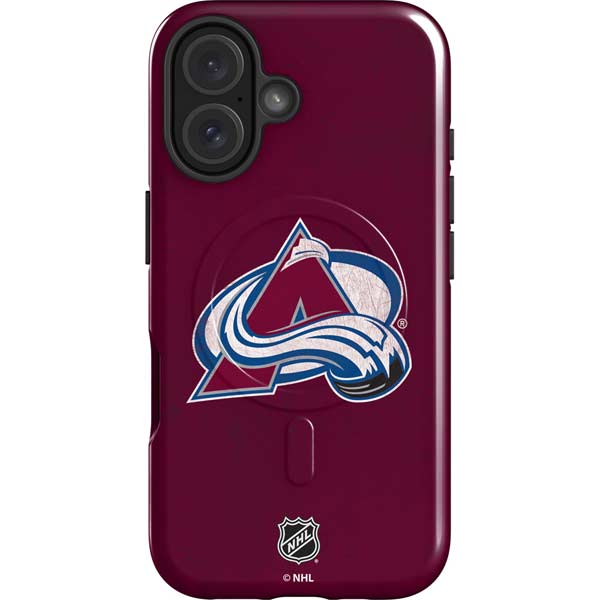 NHL Colorado Avalanche Distressed iPhone 16 Magsafe Impact Case