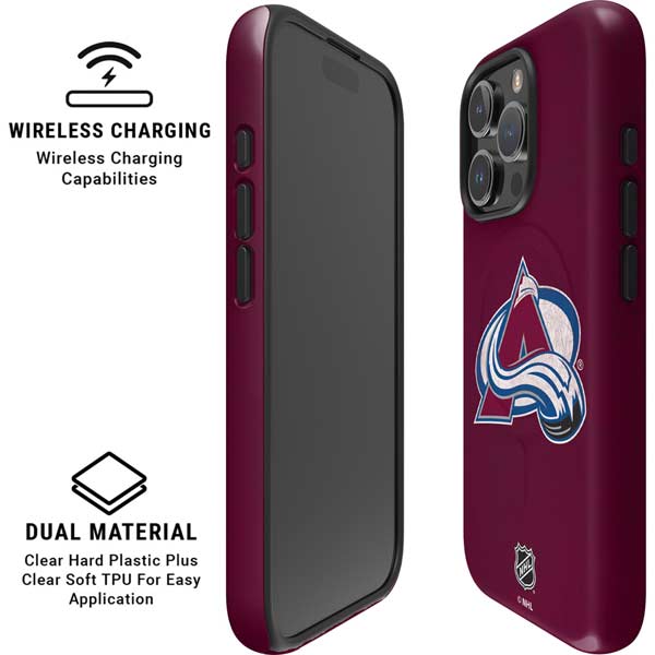 NHL Colorado Avalanche Distressed iPhone 16 Pro Magsafe Impact Case
