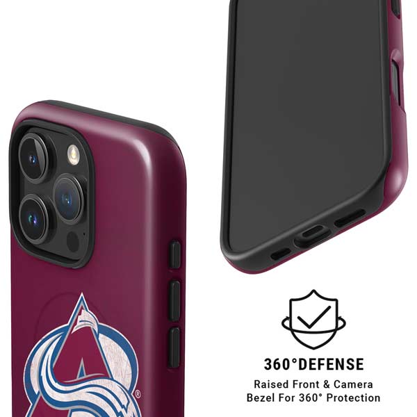 NHL Colorado Avalanche Distressed iPhone 16 Pro Max Magsafe Impact Case