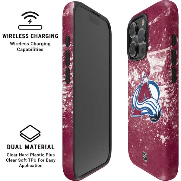 NHL Colorado Avalanche Frozen iPhone 16 Pro Magsafe Impact Case