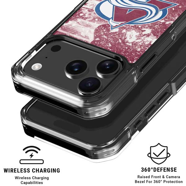 NHL Colorado Avalanche Frozen iPhone 17 Pro MagSafe Case