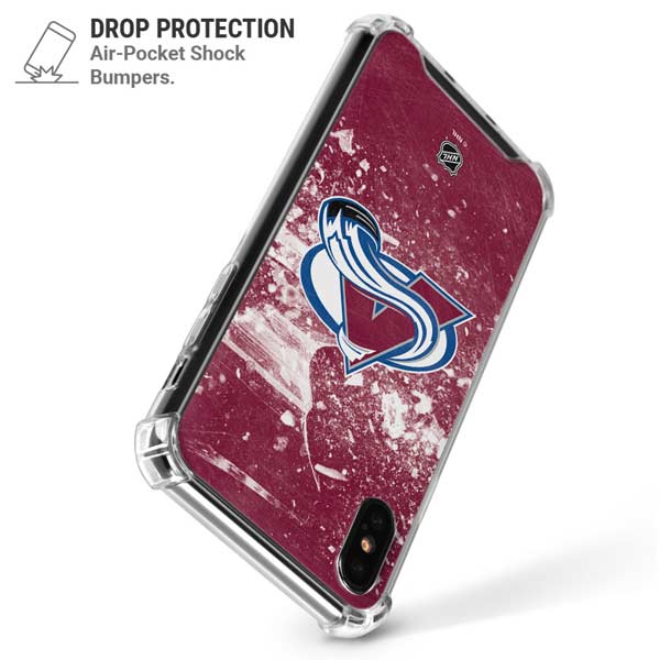 NHL Colorado Avalanche Frozen iPhone X/XS Clear Case