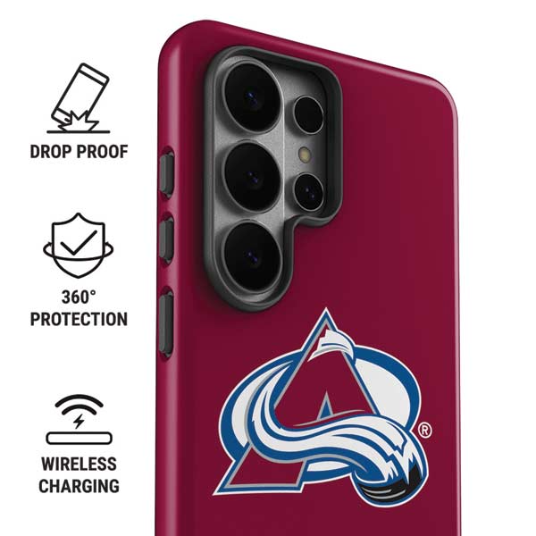 NHL Colorado Avalanche Solid Background Galaxy S26 Ultra Impact Case
