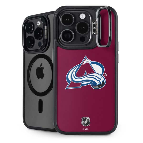 NHL Colorado Avalanche Solid Background iPhone 14 Pro Max Kickstand Case