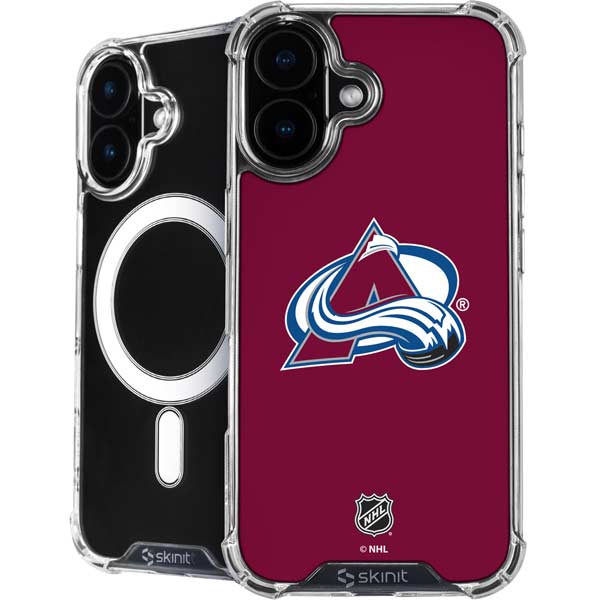 NHL Colorado Avalanche Solid Background iPhone 16 MagSafe Case